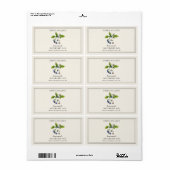 Vintage bosbessenjam rechthoekig etiket (Full Sheet)