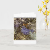 Vintage bosfee Thank You Blank kaart (Gele Bloem)