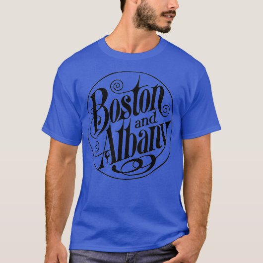 Vintage Boston and Albany Train Railroad T-shirt (Voorkant)