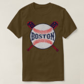Vintage Boston Baseball T-shirt (Design voorkant)