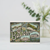 Vintage Boston Kikker Vijver  Briefkaart (Staand voorkant)