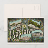 Vintage Boston Kikker Vijver  Briefkaart (Voorkant / Achterkant)