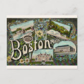 Vintage Boston Kikker Vijver  Briefkaart (Voorkant)