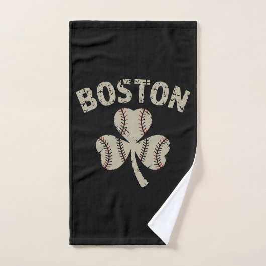 Vintage Boston St. Patrick's Day Ierse klaver Handdoek (Handdoek)