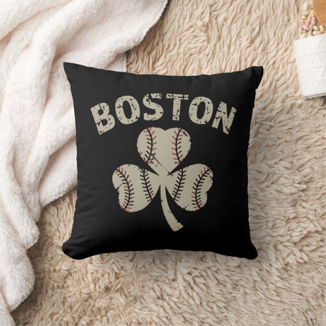 Vintage Boston St. Patrick's Day Ierse klaver Kussen (Deken)