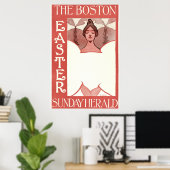 Vintage Boston Sunday Herald Hoesje Poster (Thuiskantoor)