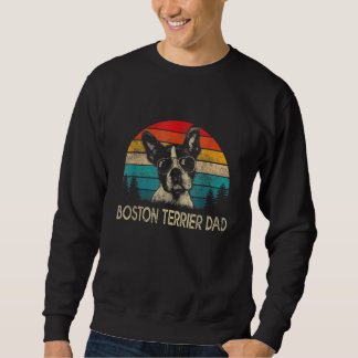 Vintage Boston Terrier Dad Dog Dad Vaderdag Trui