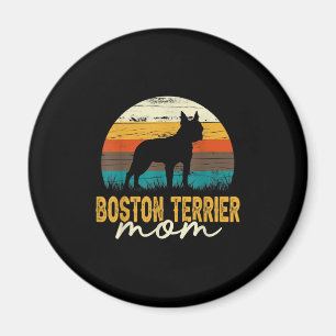 Vintage Boston Terrier Ma Hondenliefhebber Moederd Magneet