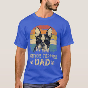 Vintage Boston Terrier Vader Hondenliefhebbers Vad T-shirt
