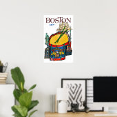 Vintage Boston Travel Poster (Thuiskantoor)