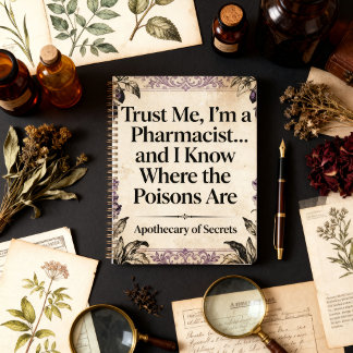 Vintage Botanical Apothecary Pharmacist Quote  Planner
