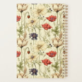 Vintage Botanical Cottagecore Stationery Planner (Achterkant)