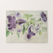 Vintage Botanical Eclipse & Annie Kien Petunia's Legpuzzel (Horizontaal)