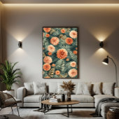 Vintage Botanical Elegance Canvas Afdruk