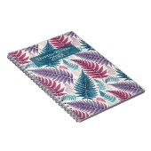 Vintage Botanical Fern Monogram Notitieboek (Rechterzijde)