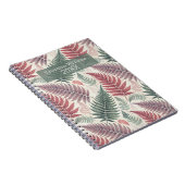 Vintage Botanical Fern Monogram Notitieboek (Rechterzijde)