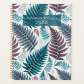 Vintage Botanical Fern Monogram Planner (Voorkant)