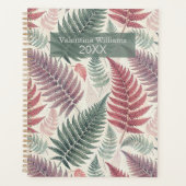 Vintage Botanical Fern Monogram Planner (Voorkant)
