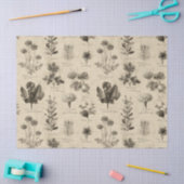 Vintage Botanical Floral Pattern (11) Tissuepapier (Craft)