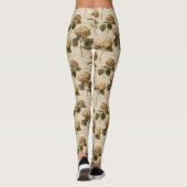 Vintage Botanical Floral Pattern (2) Leggings (Achterkant)