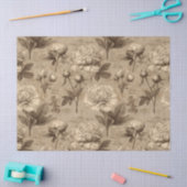 Vintage Botanical Floral Pattern (2) Tissuepapier (Craft)