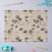 Vintage Botanical Floral Pattern (3) Tissuepapier (Craft)