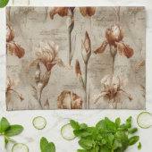 Vintage Botanical Floral Pattern (4) Theedoek (Gevouwen)