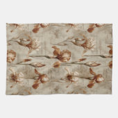 Vintage Botanical Floral Pattern (4) Theedoek (Horizontaal)