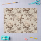 Vintage Botanical Floral Pattern (5) Tissuepapier (Craft)