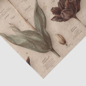 Vintage Botanical Floral Pattern (6) Tissuepapier (Detail)