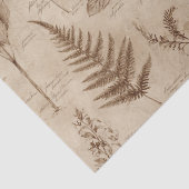 Vintage Botanical Floral Pattern (7) Tissuepapier (Detail)