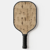 Vintage Botanical Floral Pattern (9) Pickleball Paddle (Achterkant)