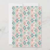 Vintage Botanical Garden Baby Shower Kaart (Achterkant)