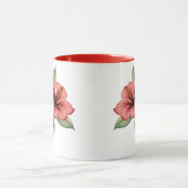 Vintage Botanical Hibiscus Coffee, tea mug Mok (Midden)