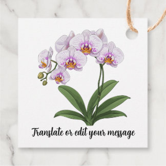 Vintage Botanical Hibiscus Flower edit Bedankjes Labels