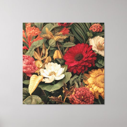 Vintage Botanical Illustration Canvas Afdruk (Voorkant)