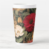 Vintage Botanical Illustration Latte Mok (Voorkant)