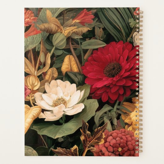 Vintage Botanical Illustration Planner (Achterkant)