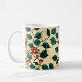 Vintage Botanical Leaf Pattern Mug Desig Koffiemok (Links)