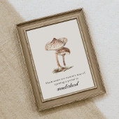 Vintage Botanical Mushroom Poster