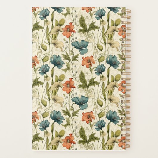 Vintage Botanical  Planner (Achterkant)