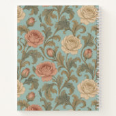 Vintage Botanical Roses Notitieboek (Achterkant)