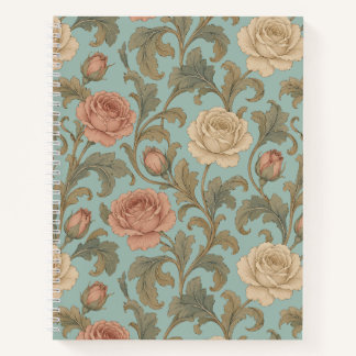 Vintage Botanical Roses Notitieboek