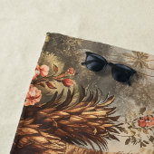 Vintage Botanical Scene with Palms Strandlaken (In situ)