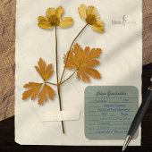 Vintage Botanisch Herbarium Specimen Label Salie