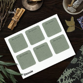 Vintage Botanisch Herbarium Specimen Label Salie