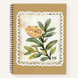 Vintage botanische blad | Cottagecore natuur Notitieboek