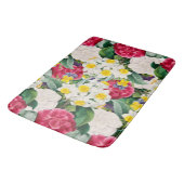 Vintage Botanische Bloemen Badmat (Gekanteld)