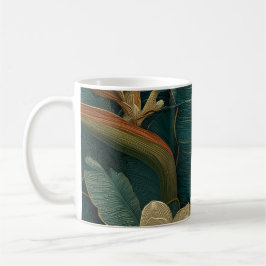 Vintage botanische bloemenmok | Boho natuurkoffie Koffiemok