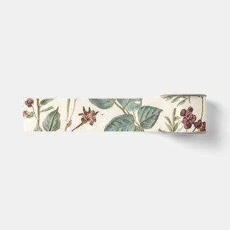 Vintage Botanische Bloemige Cottage Tuin Satijnen Lint